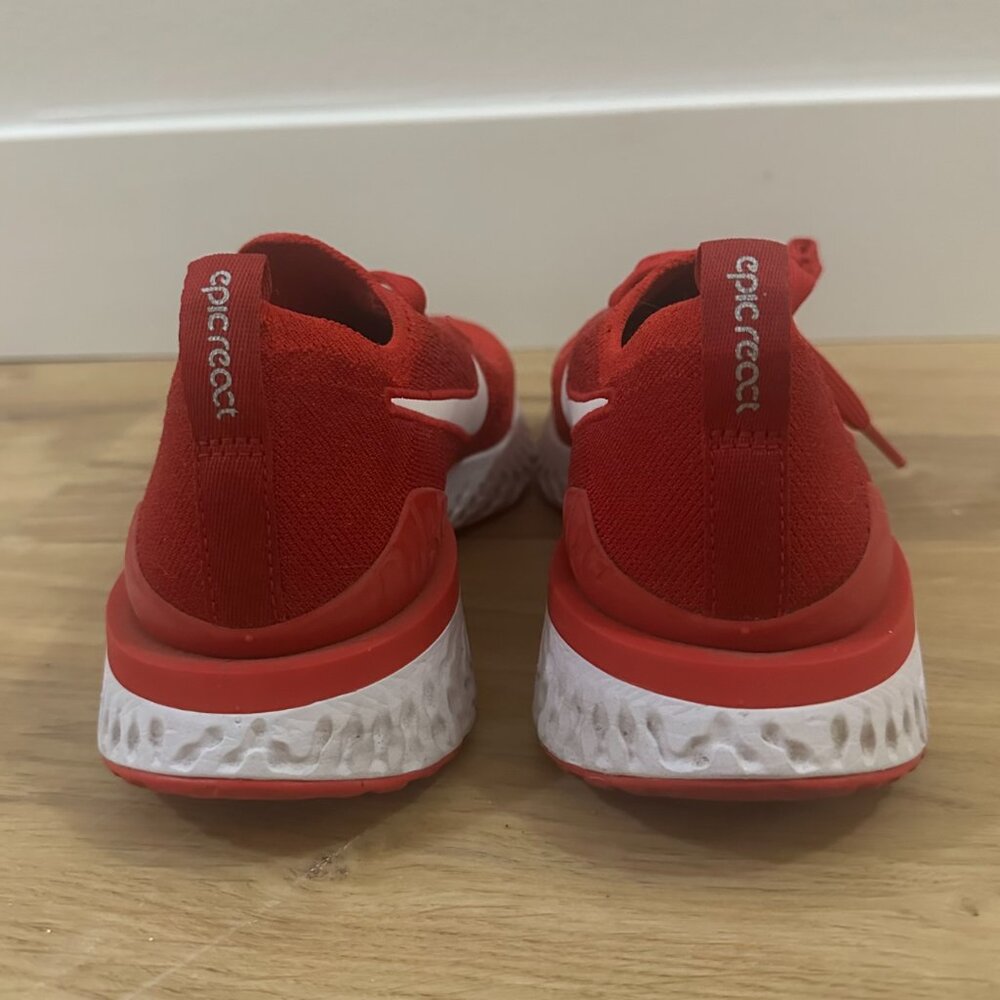 Nike Epic React Flyknit 2 In Red With White Detai… - image 4